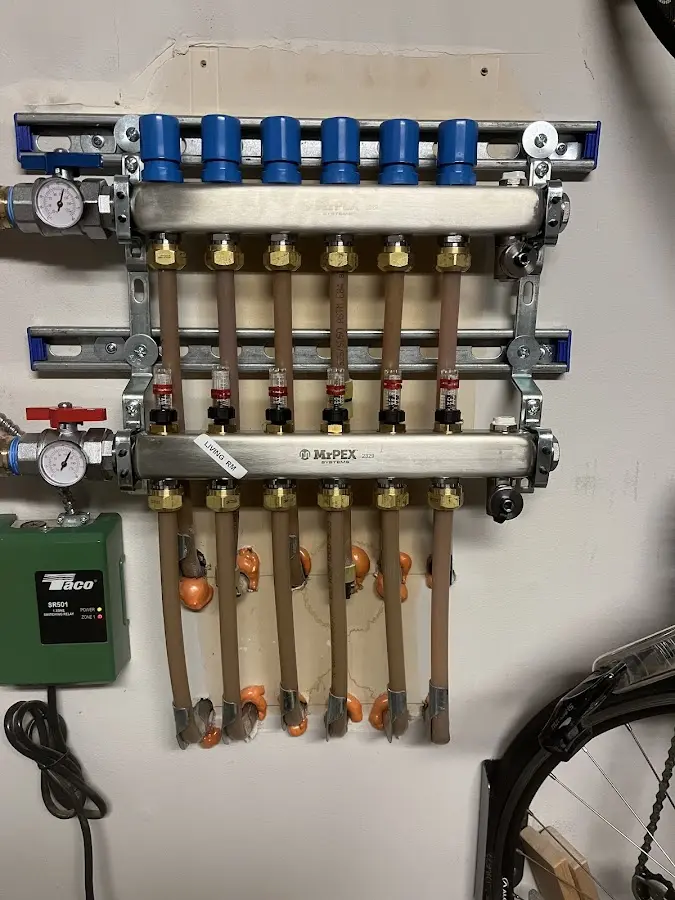 Plumber performing Leak Detection at a residential property in Bartonsville